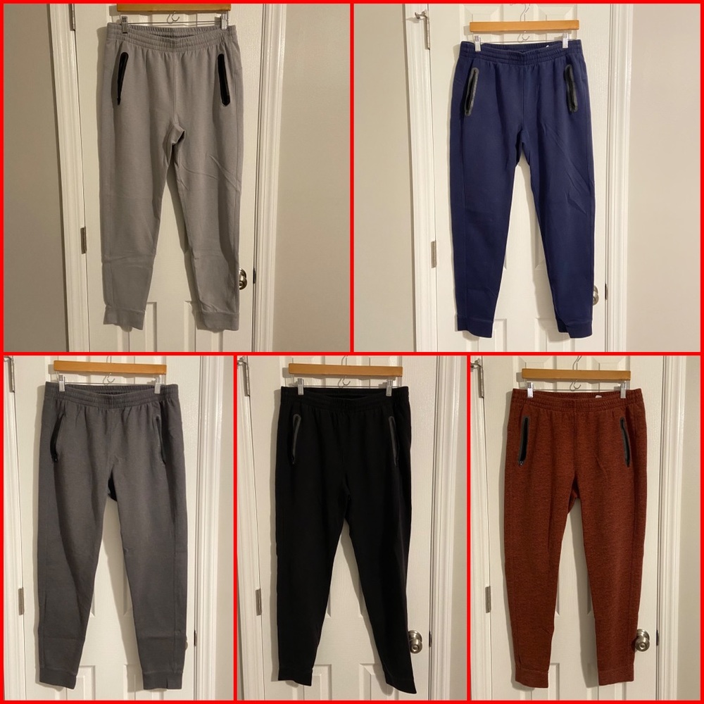 (5) Pair Old Navy Dynamic Fleece Joggers Men’s Lg